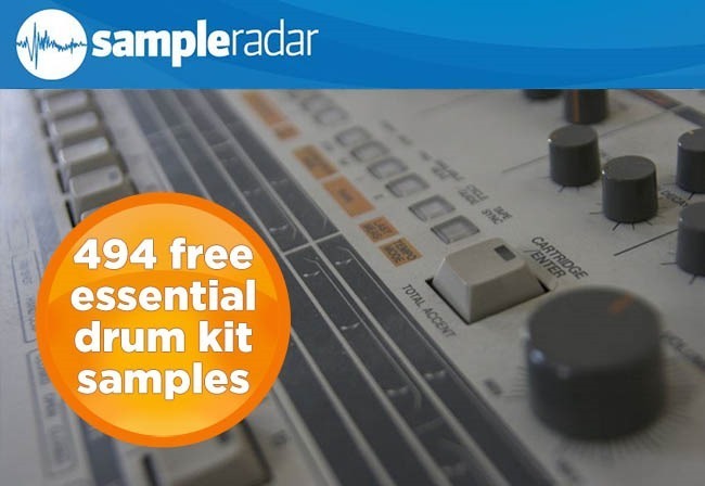 musicradarが無料サンプルパック 494 free essential drum kit samples